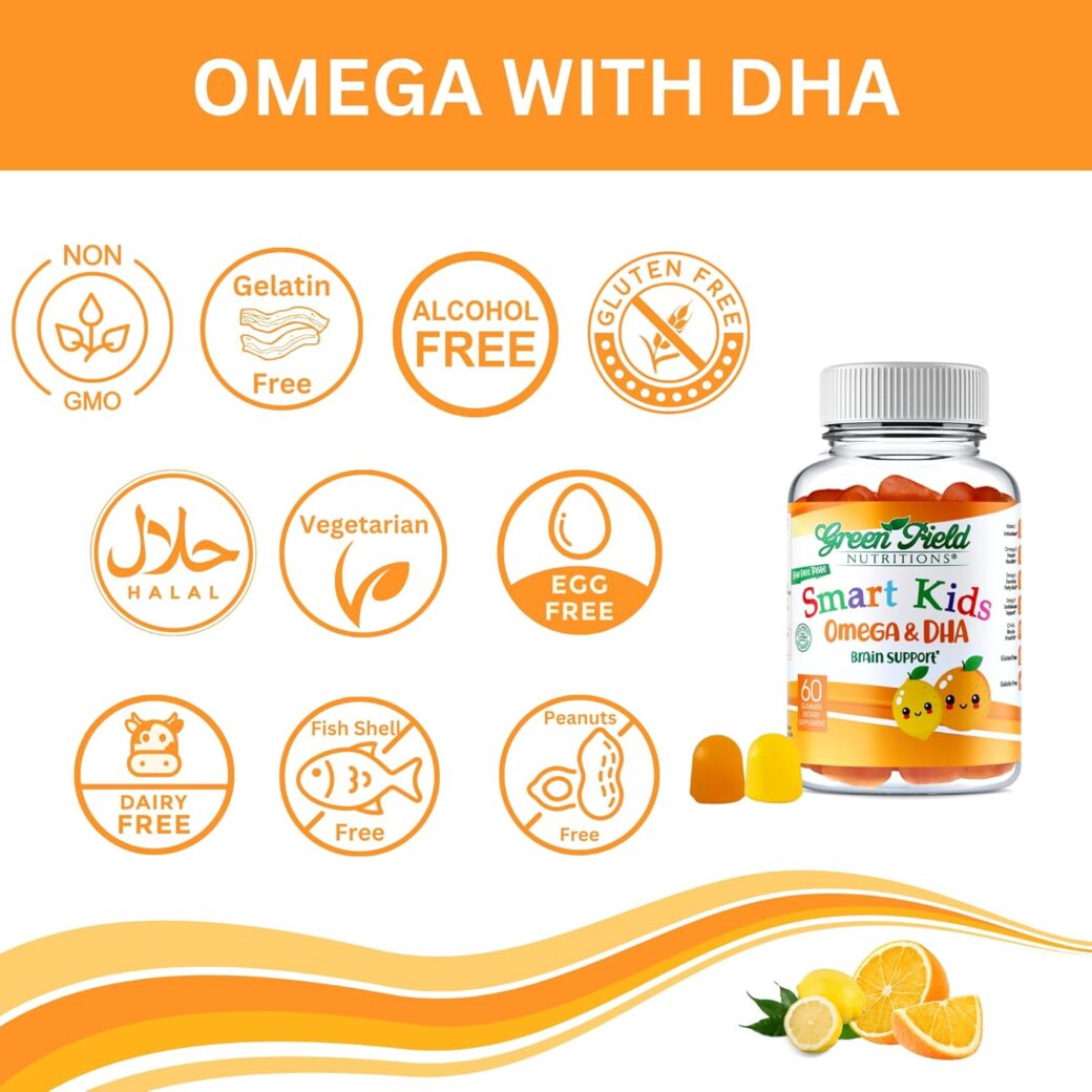 Greenfield Nutritions Smart Kids Omega 3 Gummies with DHA - Autism WorldKE